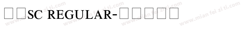 雅痞sc regular字体转换